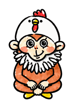 座る一のキャラクター