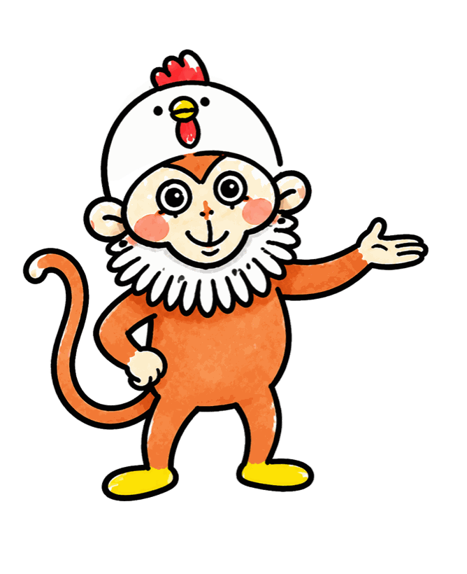 コースを紹介する一のキャラクター
